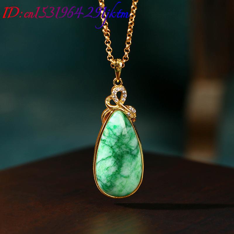 Natural Jade Water Drop Pendan - đánh giá và giá Necklaces