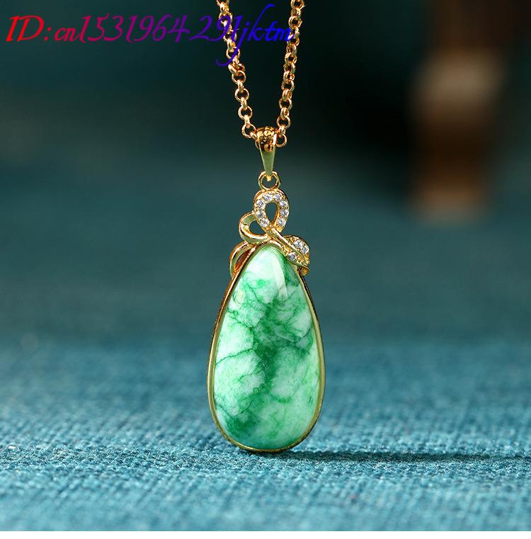 Natural Jade Water Drop Pendan - đánh giá và giá Necklaces