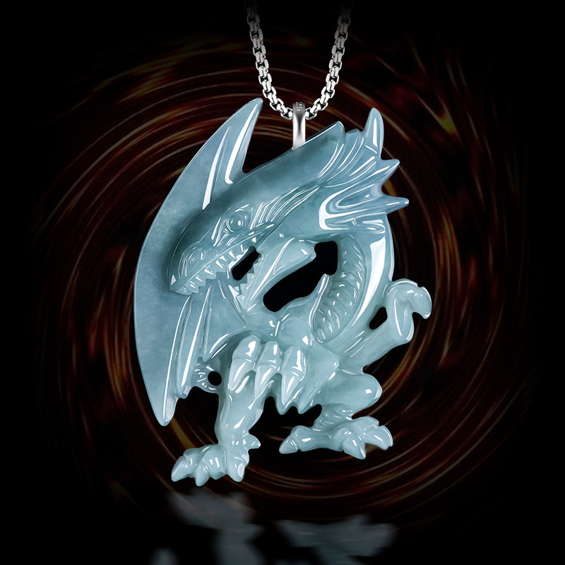 Blue Myanmar Jadeite Dragon Pe - đánh giá và giá Necklaces
