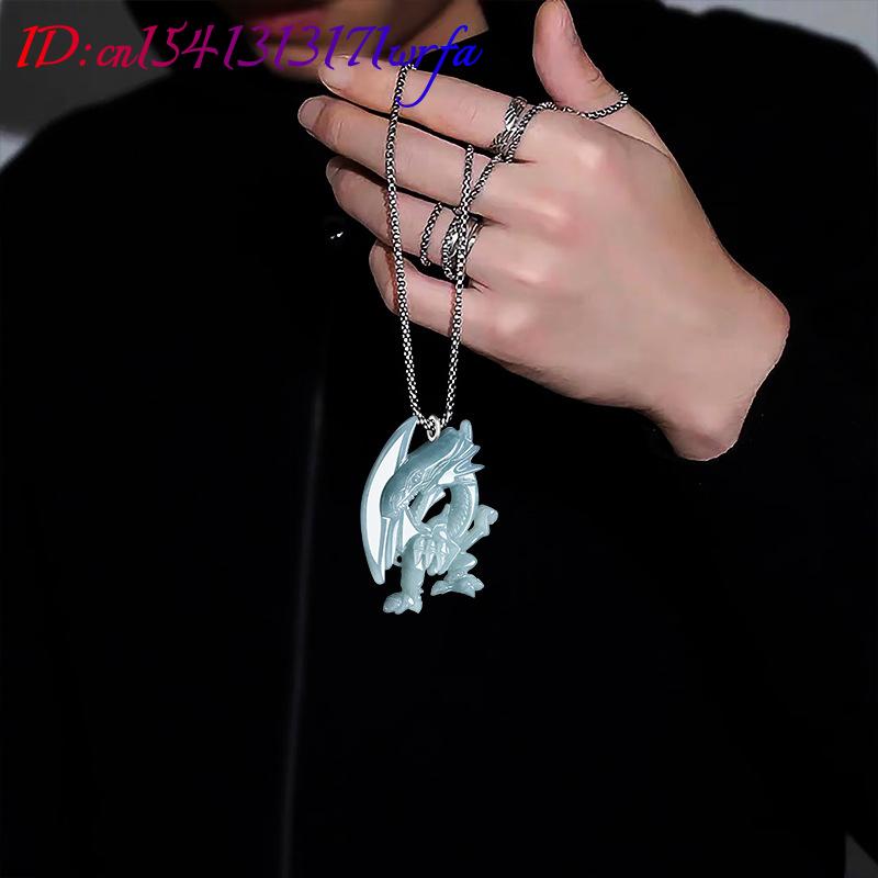 Blue Myanmar Jadeite Dragon Pe - đánh giá và giá Necklaces