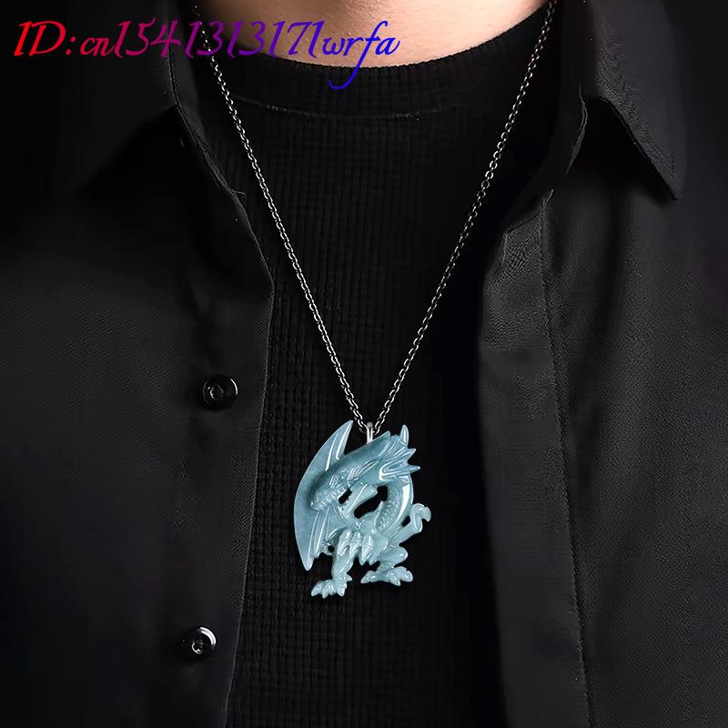 Blue Myanmar Jadeite Dragon Pe - đánh giá và giá Necklaces