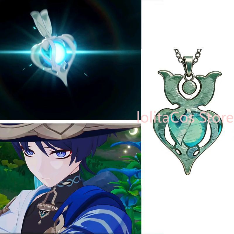 Genshin Impact Wanderer Metal  - đánh giá và giá Anime Pendant Necklace