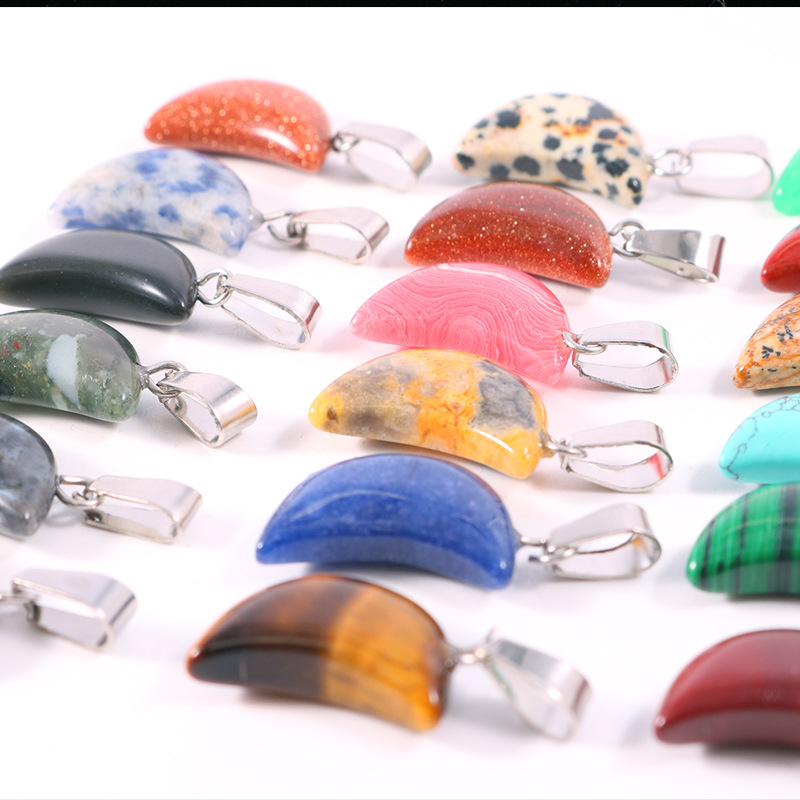 20pcs/ Bag Natural Stone Cryst - đánh giá và giá Crystal Pendant Necklace Natural Stone