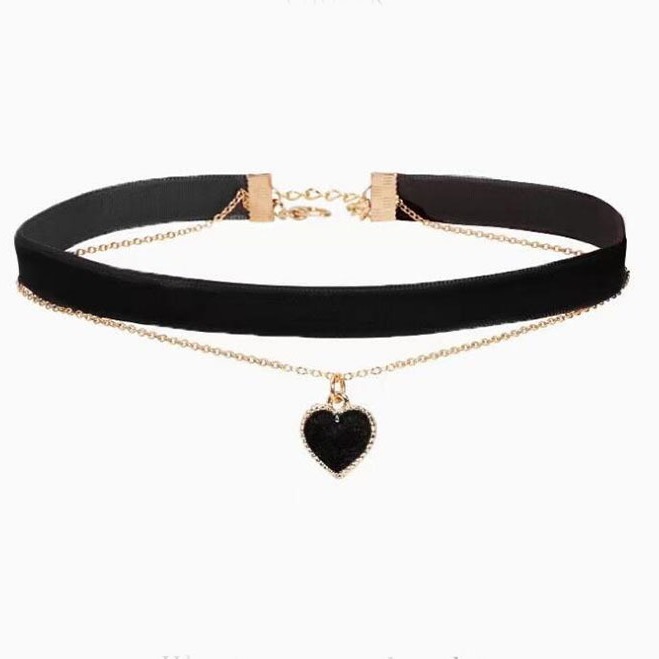 Romantic Double Layer Choker N - đánh giá và giá Layered Pendant Necklace Aesthetic
